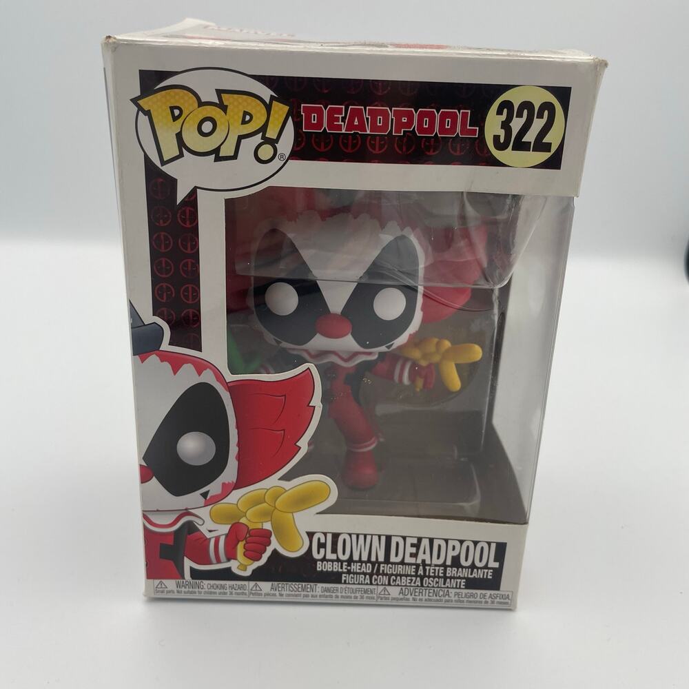 Funko Pop! Deadpool CLOWN POP Figure MARVEL NIB NEW Bobblehead